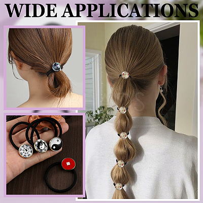 20Pcs Stainless Steel Elastic Hair Ties Findings OHAR-UN0001-01-1