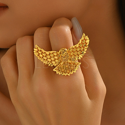 Brass Adjustable Cuff Open Rings for Women NN3965-1