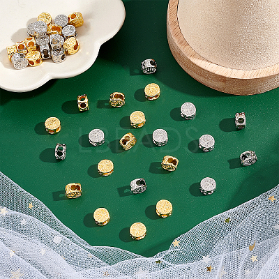 40Pcs 2 Colors Alloy Spacer Beads FIND-PH0005-95-1