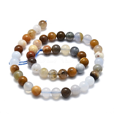Natural Chalcedony Beads Strands G-E576-11B-1