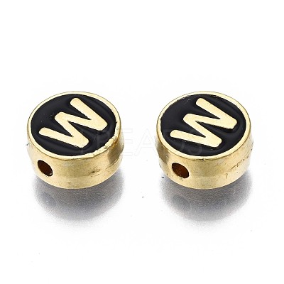 Alloy Enamel Beads ENAM-N052-006-02W-RS-1