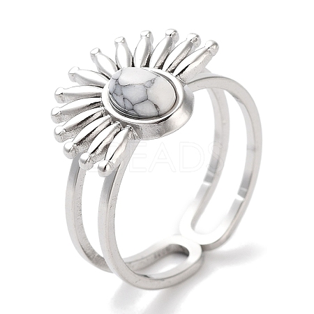 Ion Plating(IP) 304 Stainless Steel Ring RJEW-B059-01P-01-1