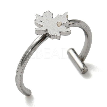 304 Stainless Steel Eyebrow Ring AJEW-H140-02P-1