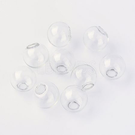 Round Mechanized One Hole Blown Glass Globe Ball Bottles X-BLOW-R001-14mm-1