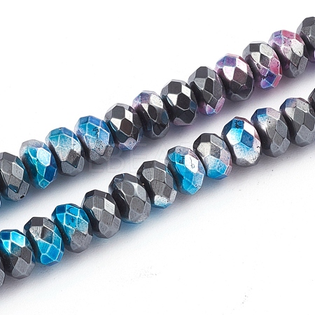 Electroplated Non-magnetic Synthetic Hematite Beads Strands X-G-L562-12A-1