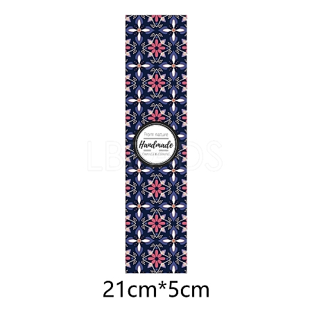 Floral Pattern Handmade Soap Paper Tag DIY-WH0243-474-1