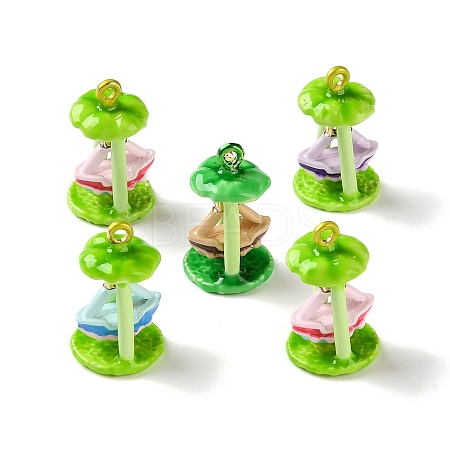 Alloy Enamel Pendants AL-CBAEAA8-02-1
