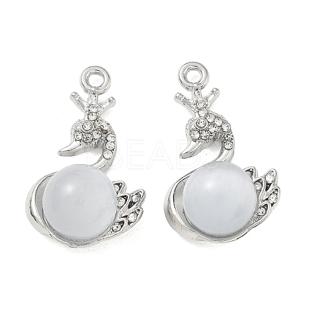 Alloy Rhinestone Pendants FIND-D044-22P-04-1