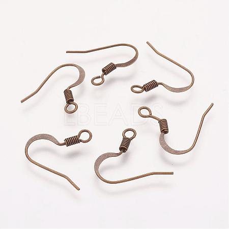 Brass French Earring Hooks KK-Q366-AB-NF-1