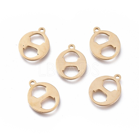304 Stainless Steel Charms STAS-K215-08G-1