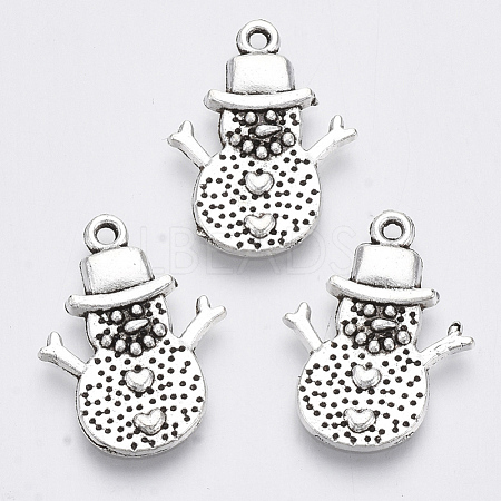 Tibetan Style Alloy Pendants TIBE-N010-37AS-RS-1