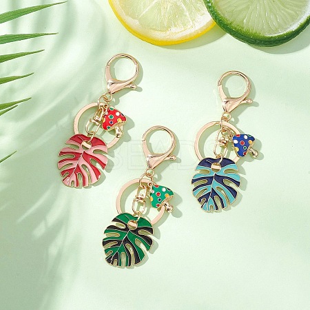 3Pcs Alloy Enamel Keychains KEYC-JKC01294-1