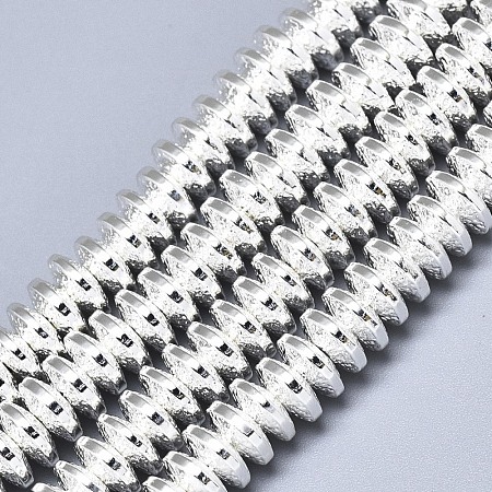 Electroplate Non-magnetic Synthetic Hematite Beads Strands G-S372-001-01S-1