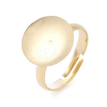 Adjustable Brass Pad Ring Setting KK-K414-01A-G-1