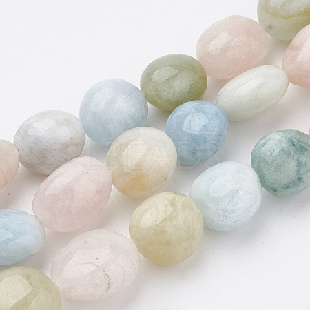 Natural Morganite Beads Strands G-S279-16-1