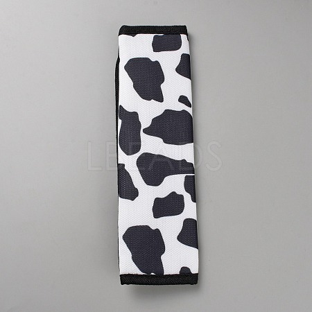 Cow Pattern Nylon Car Safety Belt Cover AJEW-WH20006-70B-1