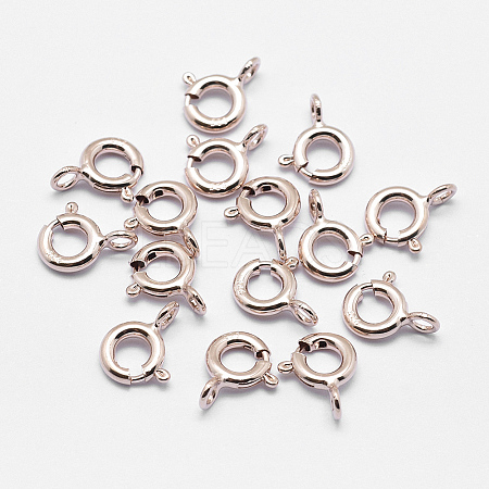 925 Sterling Silver Spring Ring Clasps STER-K167-076A-RG-1