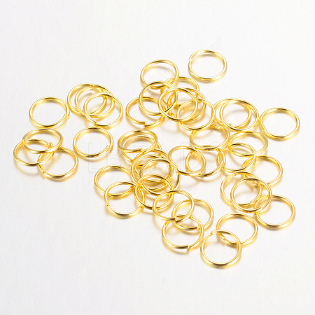 Iron Open Jump Rings IFIN-A018-6mm-G-NF-1