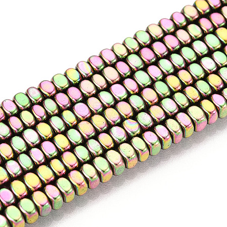 Electroplated Synthetic Non-magnetic Hematite Beads Strands G-T139-61E-1