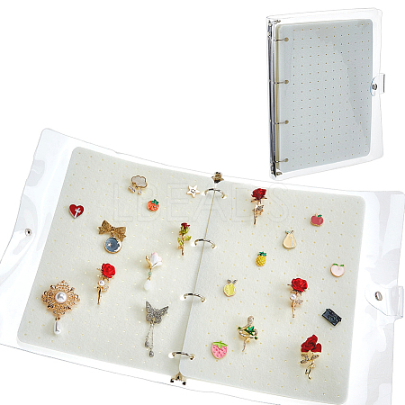 6 Pages Felt Brooches Collection Binder Book AJEW-WH0709-134B-1