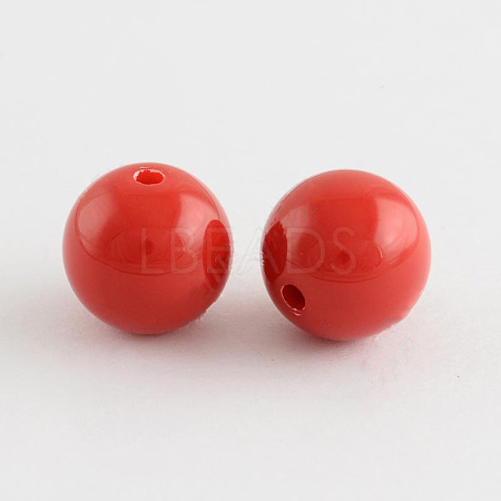 Chunky Bubblegum Round Acrylic Beads X-SACR-S044-20mm-13-1