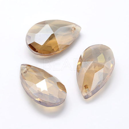 Faceted Glass Pendants GLAA-F069-L-A18-1
