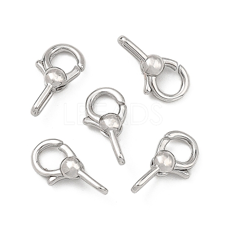 SHEGRACE Brass Spring Ring Clasps XGRQ58643-785P-1