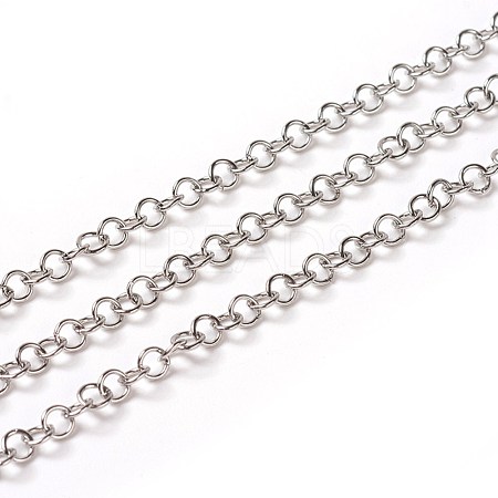 304 Stainless Steel Rolo Chains X-CHS-G004-02E-P-1