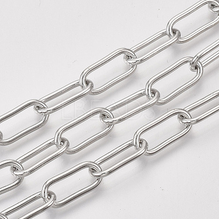 Unwelded Iron Paperclip Chains CH-S125-01B-P-1