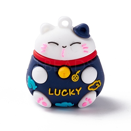 PVC Cartoon Lucky Cat Doll Pendants KY-C008-12C-1