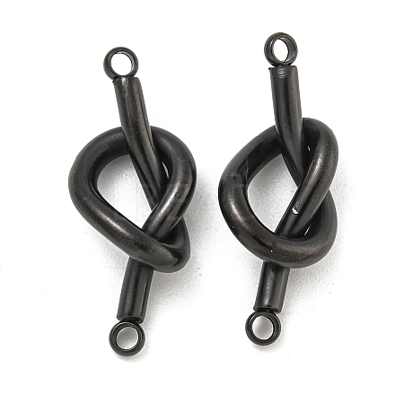 304 Stainless Steel Knot Links Connector Charms STAS-K290-02EB-1