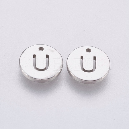 Non-Tarnish 304 Stainless Steel Charms STAS-P225-104P-12-1