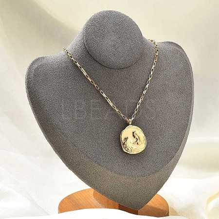 304 Stainless Steel Constellation Pendant Necklaces LS-NJEW-K392-01G-03-1