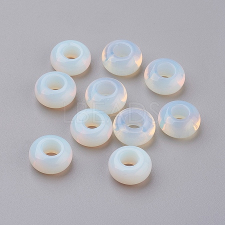 Opalite European Beads G-G740-14x8mm-20-1