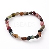 Natural Tourmaline Beads Stretch Bracelets BJEW-JB05879-03-1