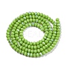 Electroplate Opaque Solid Color Glass Beads Strands EGLA-A044-P2mm-L30-3
