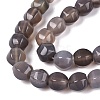 Natural Grey Agate Beads Strands G-Q608-08A-06-4