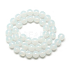 Imitation Jade Glass Beads Strands X-GR8mm69Y-2