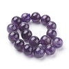 Natural Amethyst Beads Strands X-G-G099-10mm-1-2