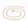 304 Stainless Steel Cable Chains Necklaces NJEW-P223-02G-1