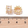 Brass European Beads KK-B100-068G-01-3