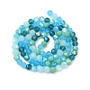 Electroplate Glass Beads Strands EGLA-P048-AM-3