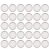 Unicraftale 100Pcs Flat Round 304 Stainless Steel Plain Edge Bezel Cups STAS-UN0046-86-1