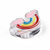 Transparent Acrylic Enamel Beads LS-X-OACR-N130-026-03-3
