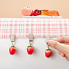 Resin Imitation Fruit Tablecloth Weights HJEW-AB00530-01-3