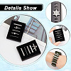  10Pcs Moon & Letter Alloy Watch Band Charms FIND-NB0003-20-4