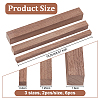 6Pcs 3 Styles Wooden Sticks WOOD-OC0003-85-2