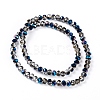 Electroplate Transparent Glass Beads Strands EGLA-A034-T2mm-Z01-5