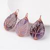 Natural Amethyst Pendants G-K122-09RG-1