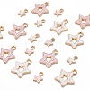 80Pcs 4 Styles Alloy Enamel Pendants ENAM-LS0001-27LG-5